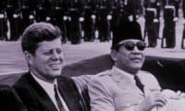 Sukarno bertemu dengan Presiden Kennedy