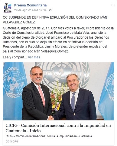 Corte Suspende Expulsión del comisionado