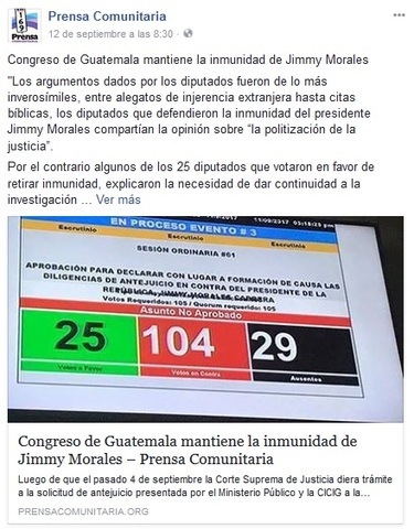 Diputados mantienen la inmunidad a presidente