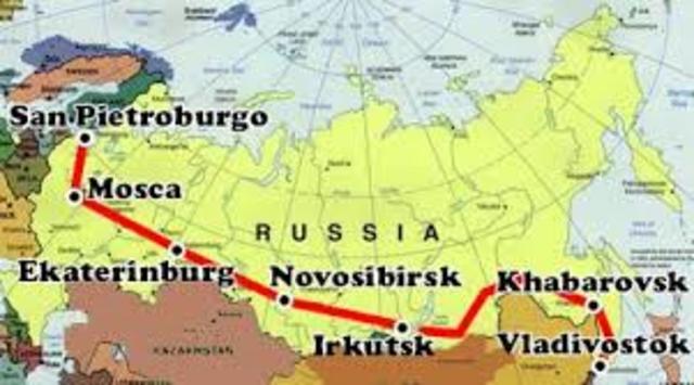 La ferrovia trensiberiana entra in servizio in russia