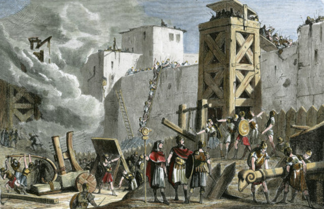 Romans force jews out of Jerusalem