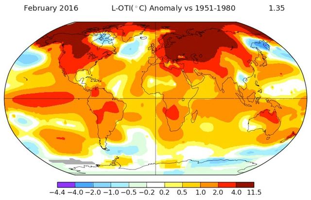 Aumenta la temperatura a nivel global