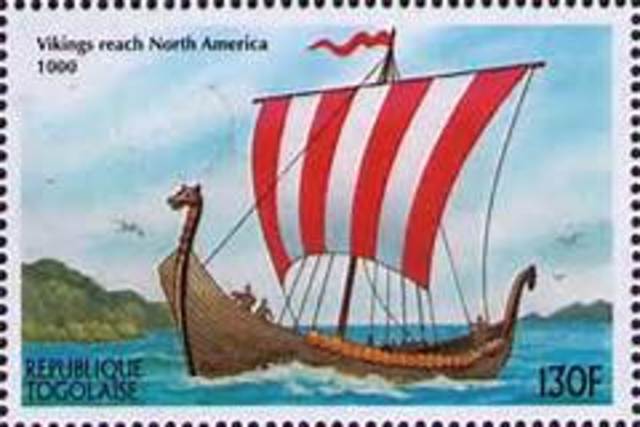 The vikings reach north america