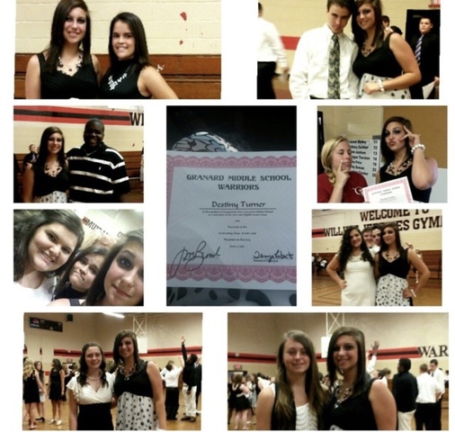 Yo me gradué de la escuela secundaria, Granard Middle School, el dos de junio de 2014.