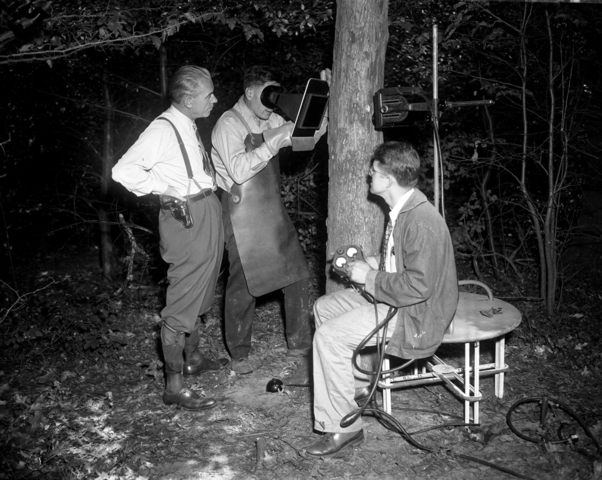 The fluoroscope is used