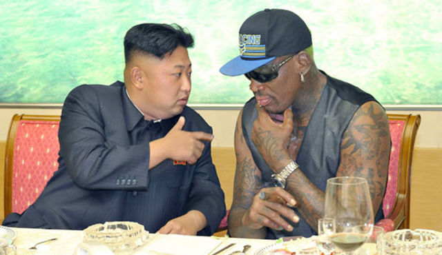 Kim Jong Un and Dennis Rodman