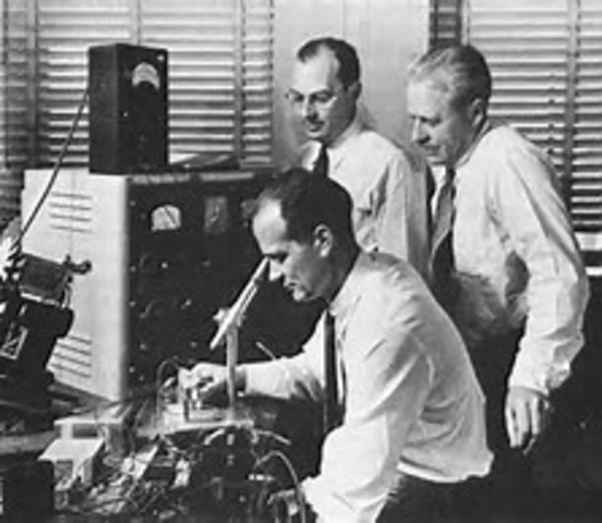 point- contact transistors were made