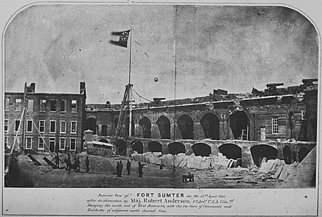 Fort Sumter is fired upon