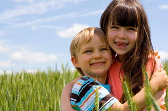 Her little brother's birth