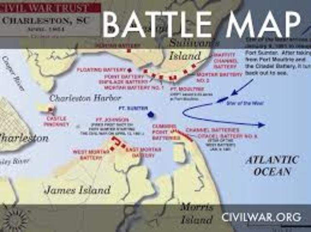 fort sumter is fired upon