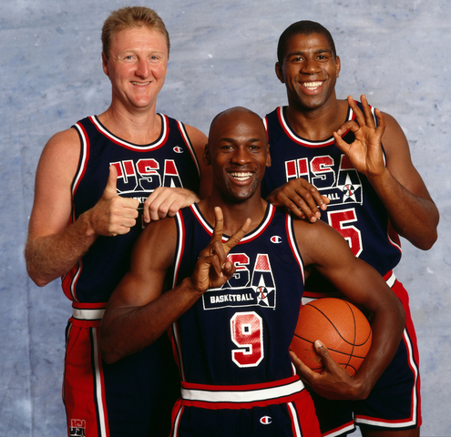 Magic Johnson Plays on the Dream Team