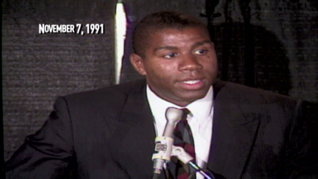Magic Johnson Retires From Basketball (1991)