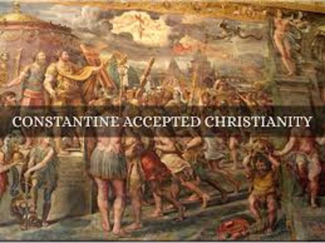 Constantine Accepts Christianity