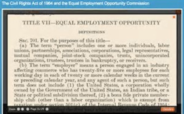 Title VII of the Civil Rights Act Passes