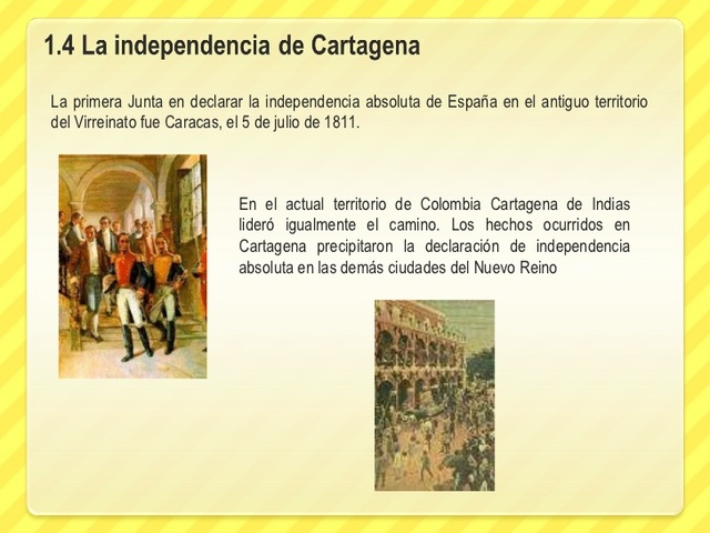 Cartagena declara la independencia absoluta de España.