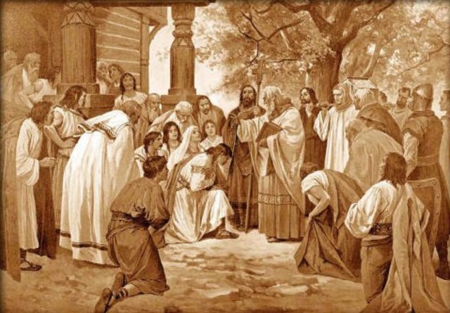 Monks breing Christianity to Britian