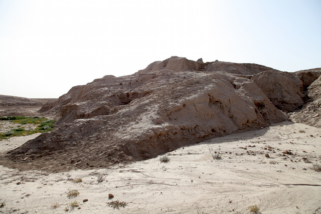 Construcción de templo del zigurat en uruk
