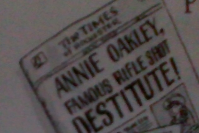 Annie Oakley Doing Drugs?