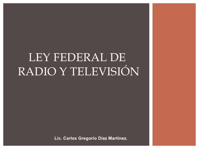 Ley Federal de la Radio y la Televisión