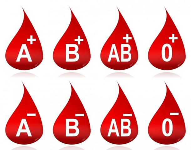 Different Human Blood types