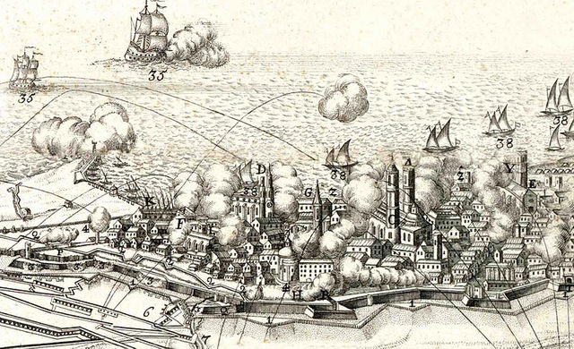 Començament del setge a Barcelona