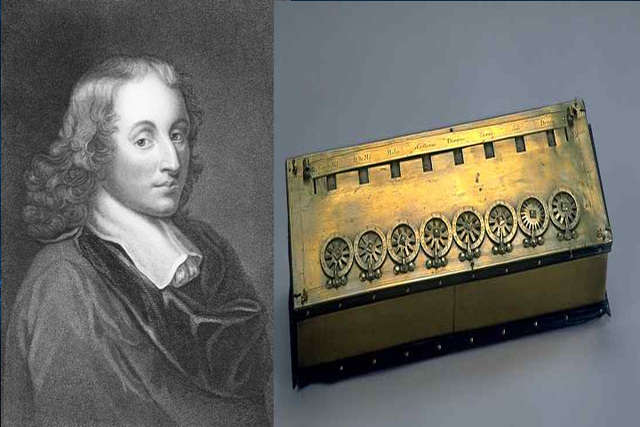 Blaise Pascal construye la primera maquina sumadora