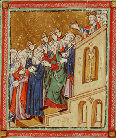 Hebrews (under Moses) escape enslavement in Egypt