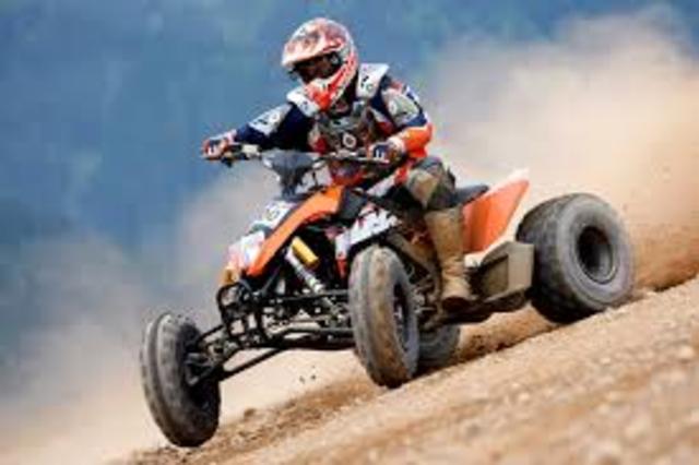 He learned how to drive a quad