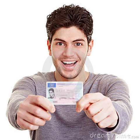 GETS HIS DRIVING LICENSE