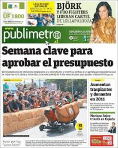 2011- Circulacion en Colombia de Publimetro