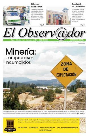 2013-Nace el periodico "El observador"
