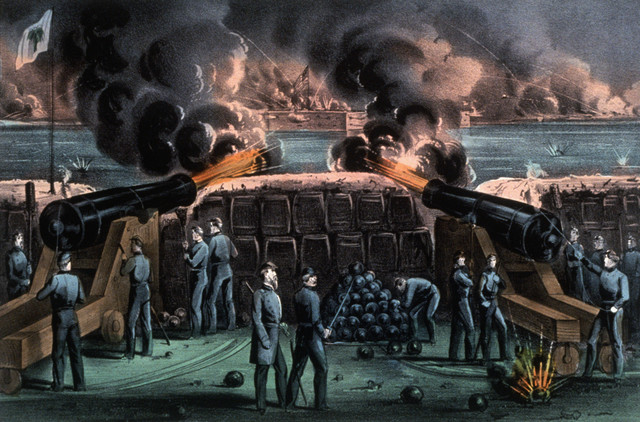 Fort Sumter is fired upon