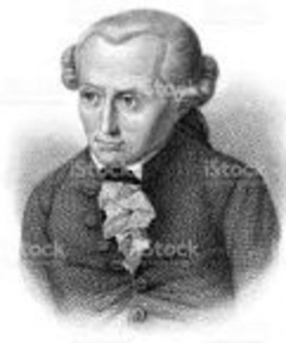 EMMANUEL KANT 1724 -1804