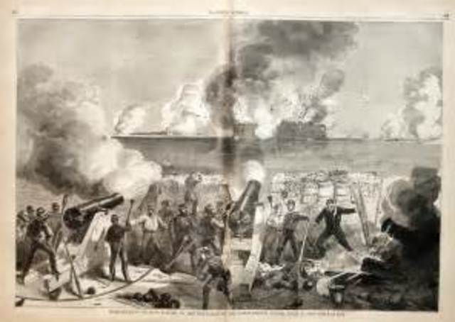 Fort Sumter is fired upon