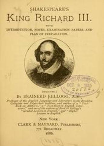 Shakespeare's Writing Career Begins