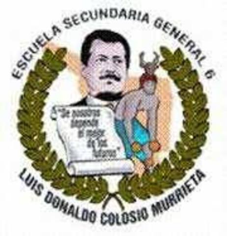 Entré a la secundaria "Luis Donaldo Colosio Murrieta"