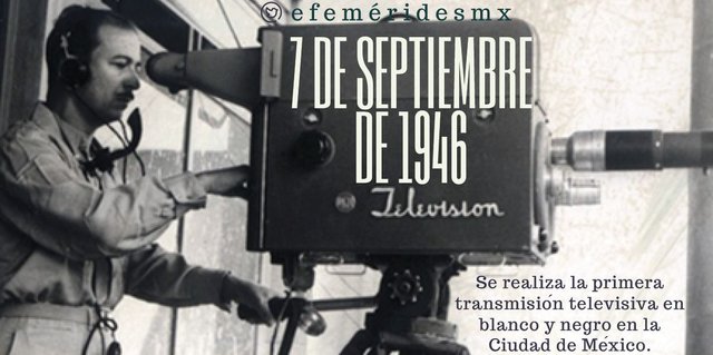 La primera transmisión en blanco y negro en Mexico