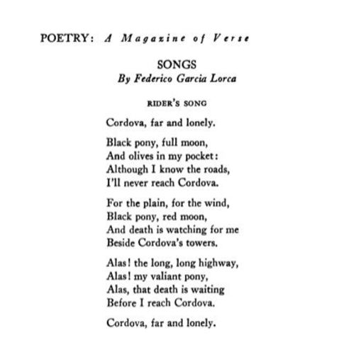 Federico comenzo a escribir poesia