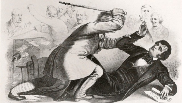 Brook's cane vs. Sumner's skull Event