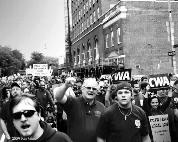 Russian Labor Leaders visit