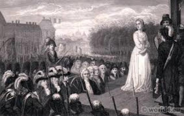 Marie Antoinette is executed