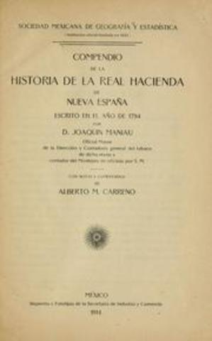 Compendio de la historia de la Real Hacienda de la Nueva España
