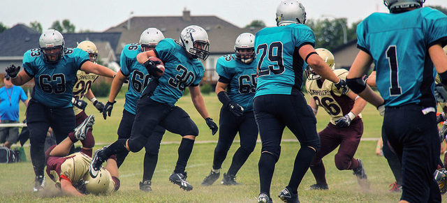 Started Playing Football for the Eastman Raiders