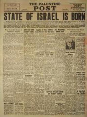 Israel declares Indépendence
