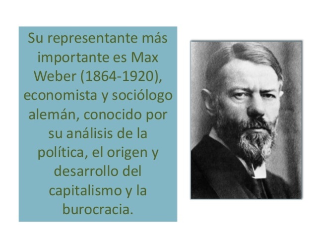 Paradigma comprensivo Max Weber (1864-1820)