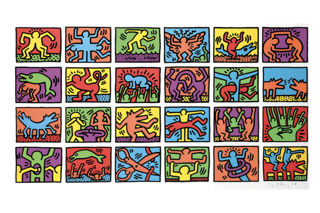 Screen Printing (silkscreen) -- Keith Haring