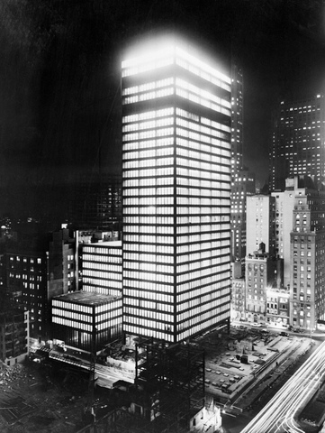 Seagram Building at Night