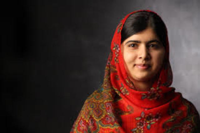 Malala Yousafzai gets shot in the head standing up for girls educational rights