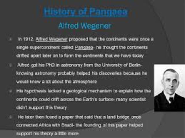 Plate tectonics: Alfred Wegener,
