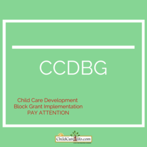 Child Care and Development Block Grant (CCDBG)